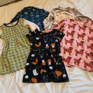 5-Piece Dress Bundle, Size 2T Tea Collection, Hugo Loves Tiki, Kickee Pants